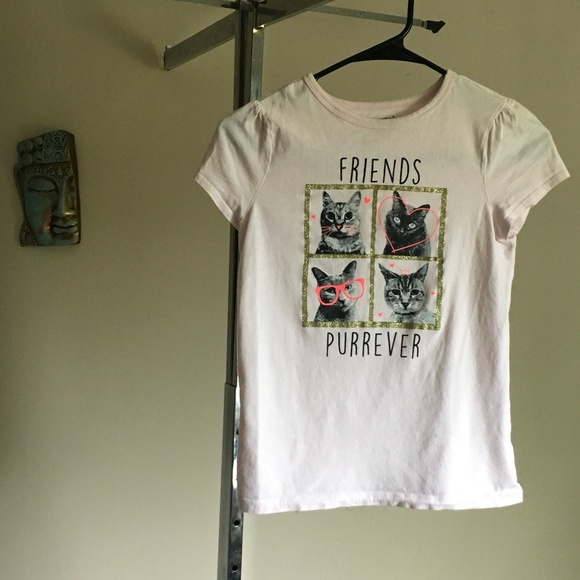 Girls Crazy 8 'Friends Purrever' Cat Top - Picture 1 of 2